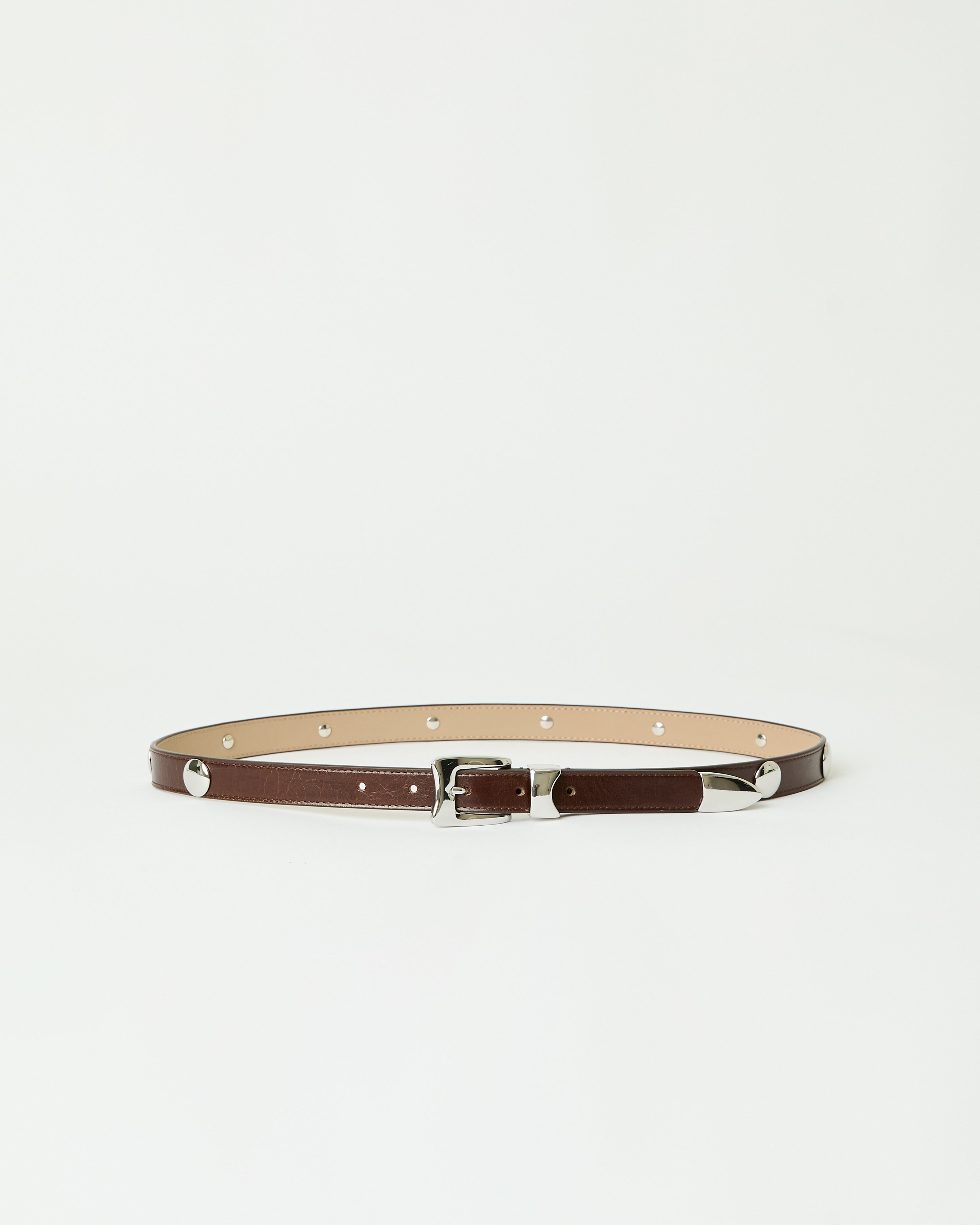 AIDEN STUDDED RUGOUS LEATHER BELT | B-low The Belt