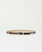 AIDEN STUDDED RUGOUS LEATHER BELT