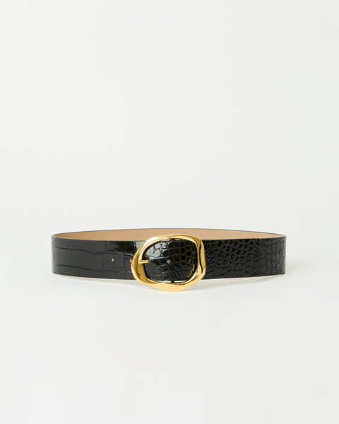 EDMOND CROCO LEATHER BELT | B-low The Belt