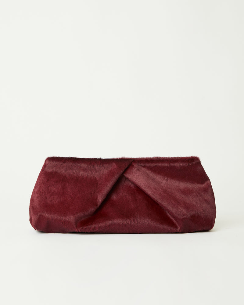 JINO CALF-HAIR CLUTCH