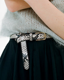 CALVIN PYTHON LEATHER BELT