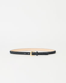 KENNEDY MINI CALF-HAIR LEATHER BELT