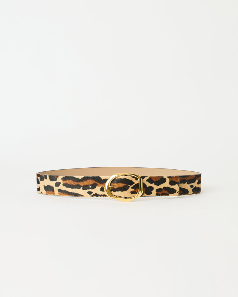 EDMOND MINI CALF-HAIR LEATHER BELT