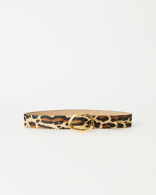 EDMOND MINI CALF-HAIR LEATHER BELT