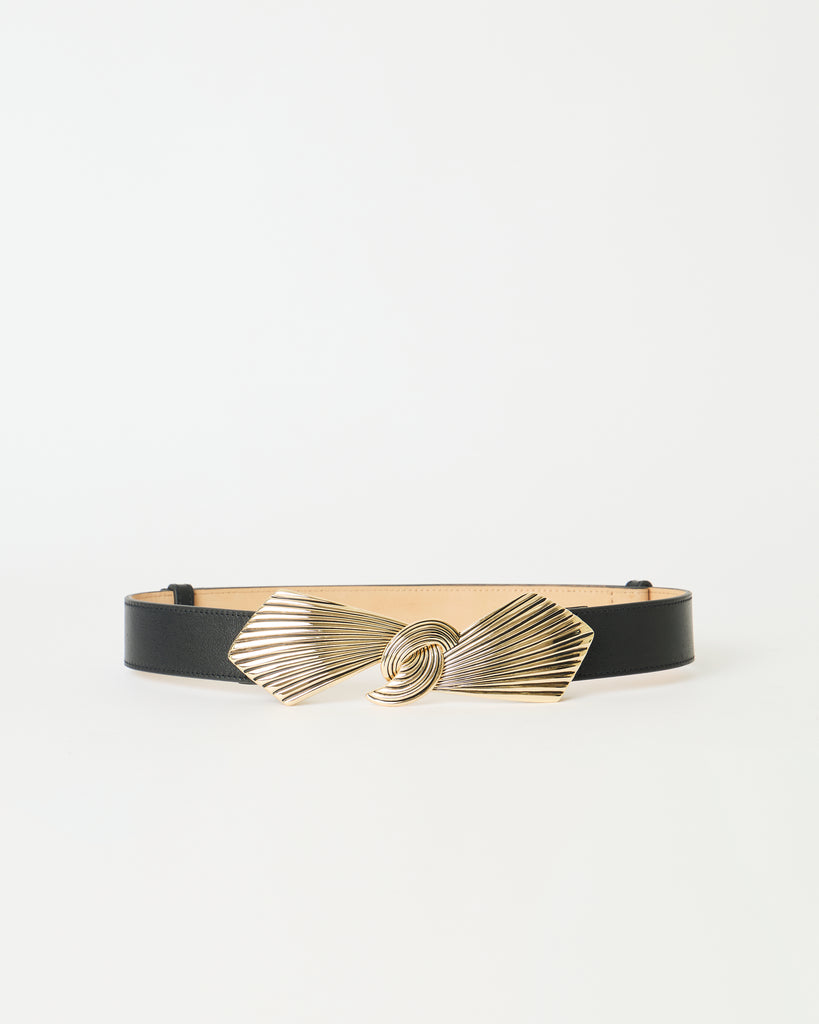 SYNA LEATHER BELT Black Gold - BELT