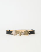 SYNA LEATHER BELT Black Gold - BELT