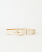 KELLEN LEATHER BELT Bone - BELT