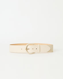KELLEN LEATHER BELT Bone - BELT