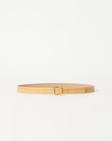 ELLIE CROCO LEATHER BELT Lt. Camel Gold - BELT