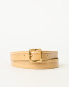 ELLIE CROCO LEATHER BELT - BELT