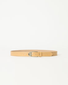 JOSHUA CROCO LEATHER BELT Lt. Camel Silver - BELT