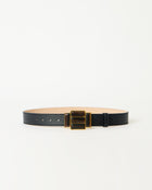 AGATA LEATHER BELT Black Tiger Eye - BELT