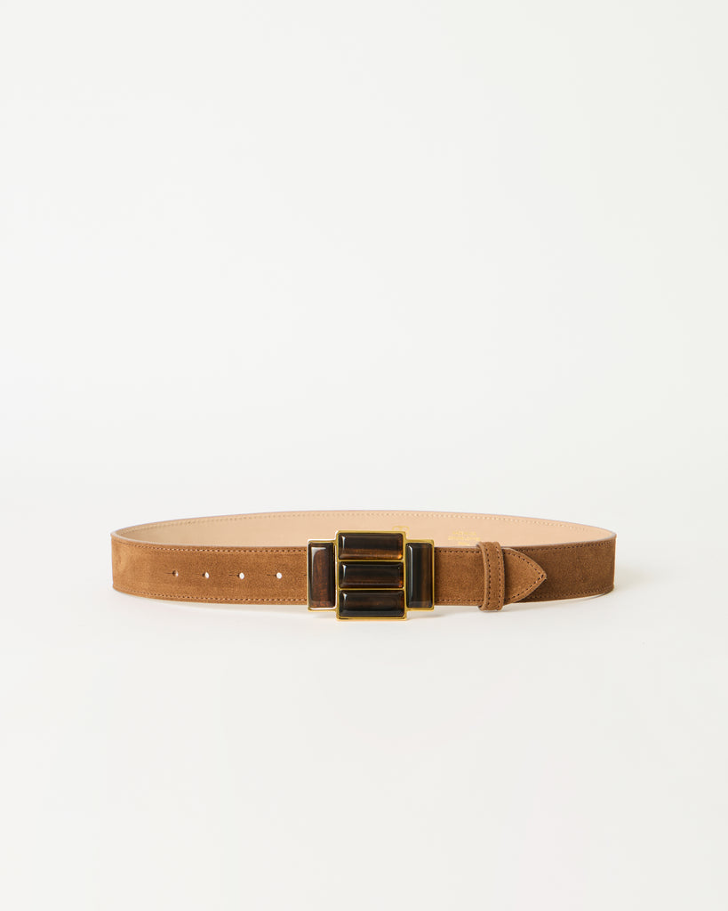 AGATA SUEDE BELT Bronze Tiger Eye - BELT
