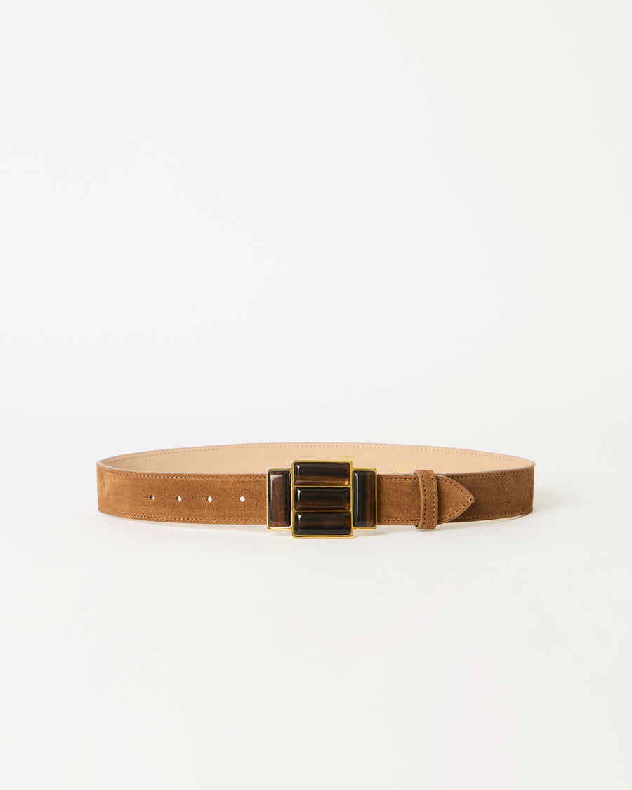 AGATA SUEDE BELT Bronze Tiger Eye - BELT
