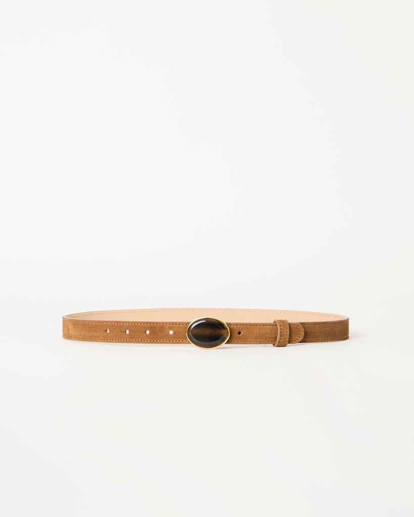 KIMANI SUEDE BELT Bronze Tiger Eye - BELT