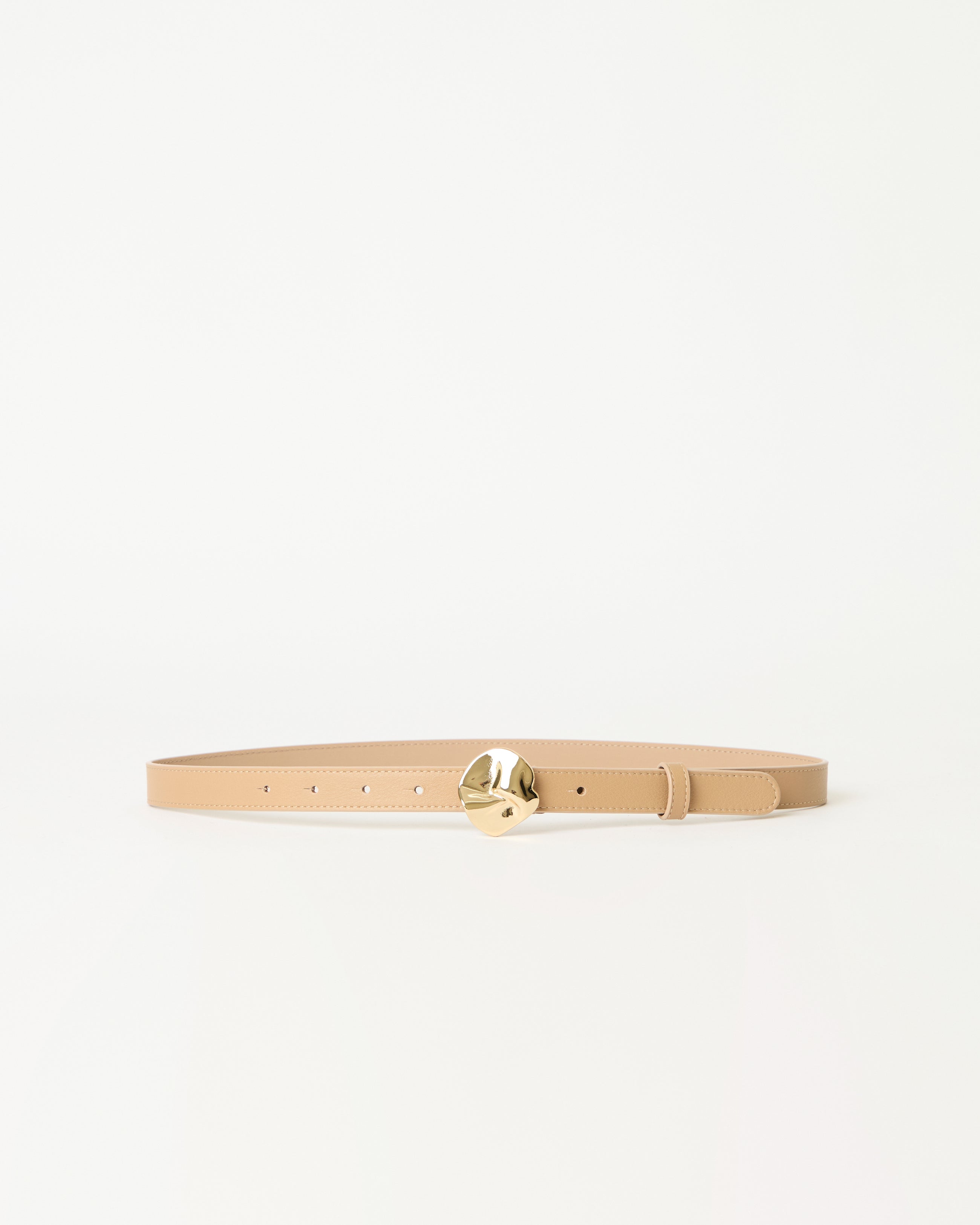 ALLEGRA LEATHER BELT Biscuit Gold - BELT