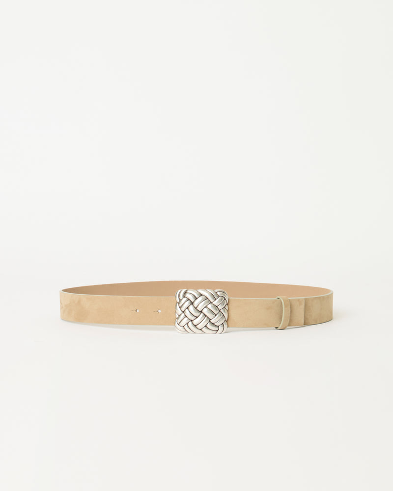 WEAVER NUBUCK BELT Macchiato Silver - BELT