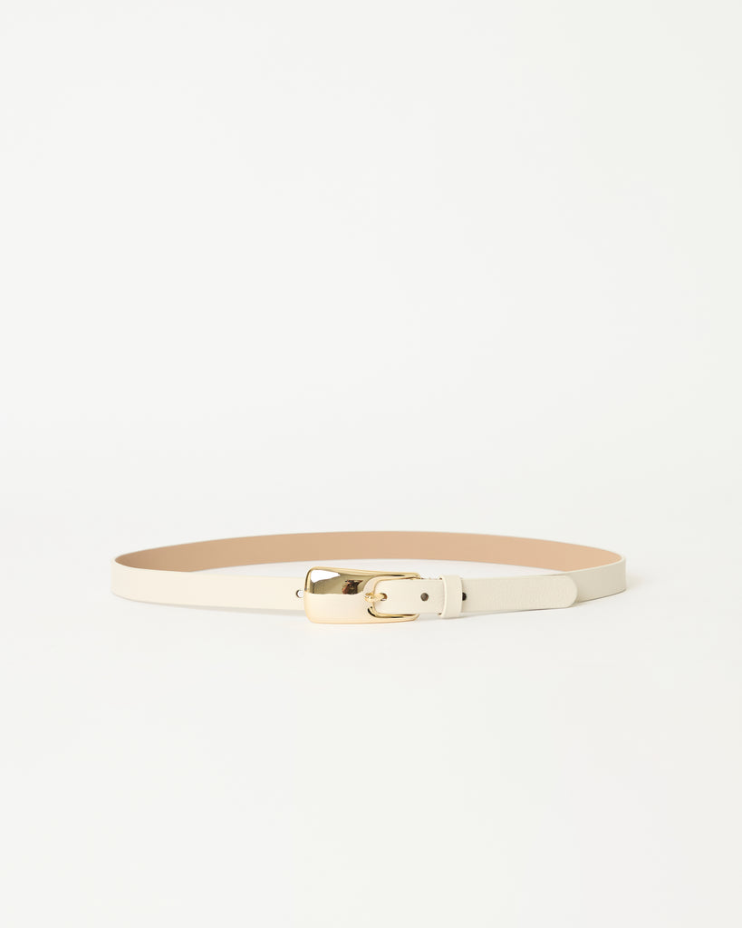 NANCY LEATHER BELT Gesso Gold - BELT