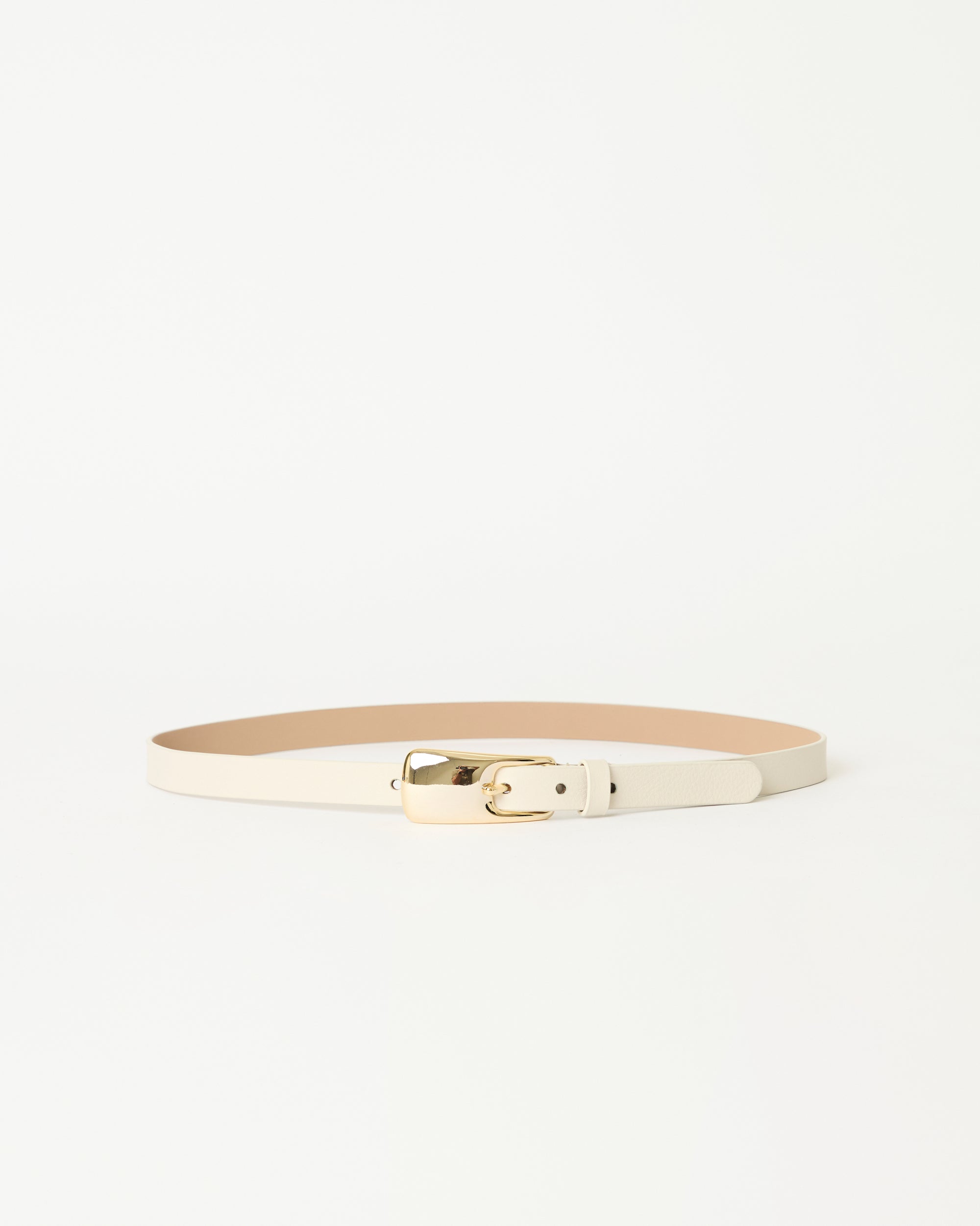 NANCY LEATHER BELT Gesso Gold - BELT