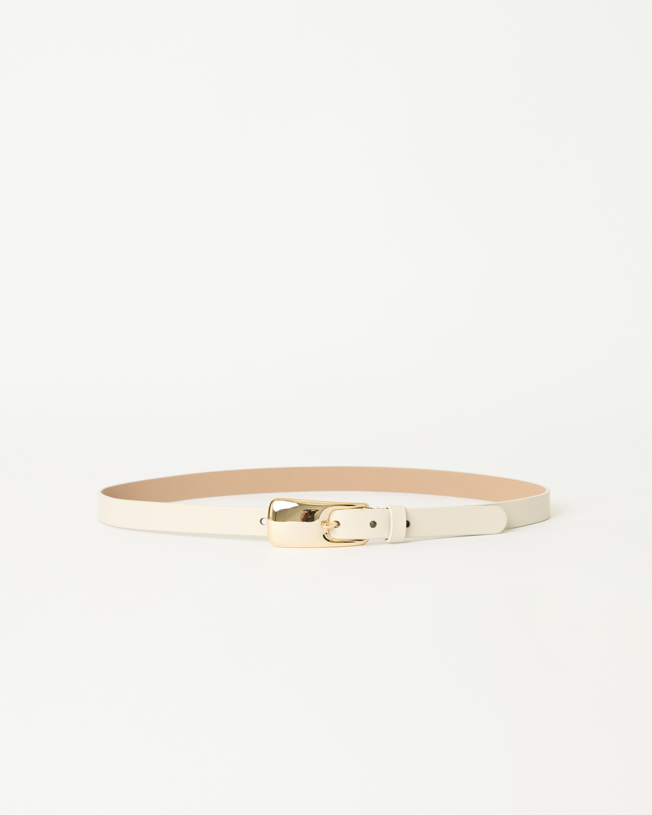 NANCY LEATHER BELT Gesso Gold - BELT