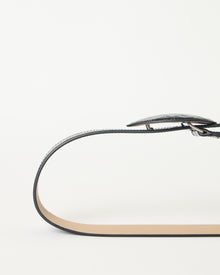 MABEL CROCO LEATHER BELT - BELT