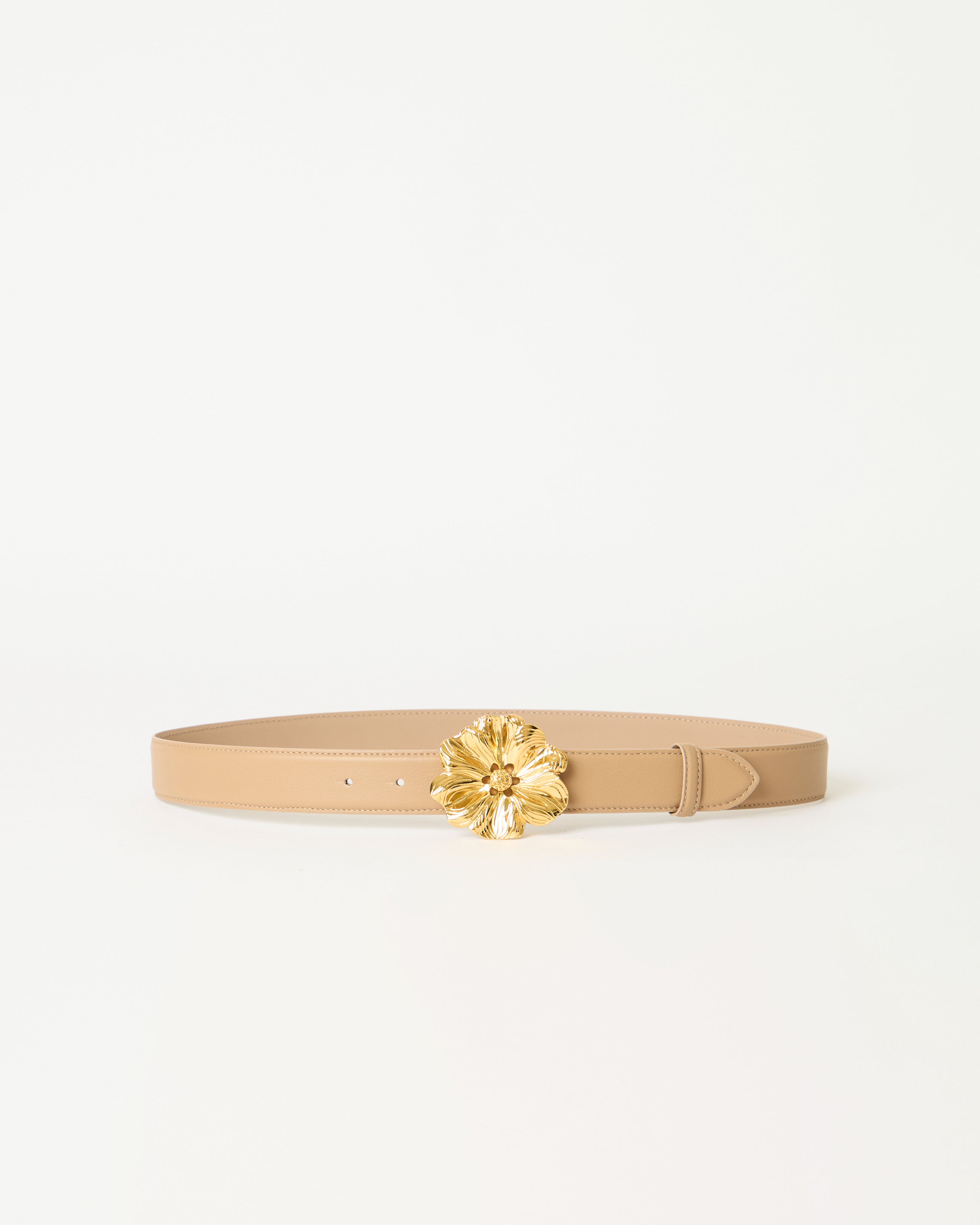 FLORIAN LEATHER BELT Biscuit Gold - BELT