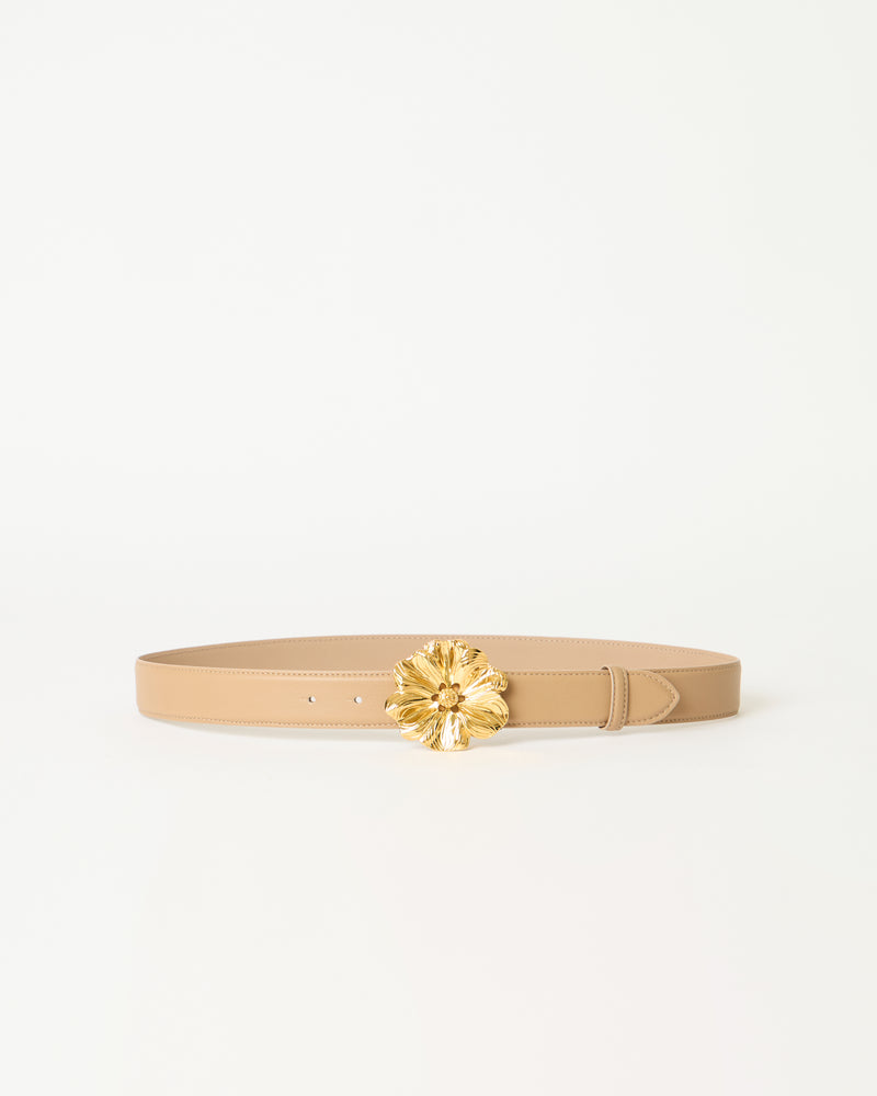 FLORIAN LEATHER BELT Biscuit Gold - BELT