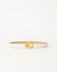 FLORIAN LEATHER BELT Gesso Gold - BELT
