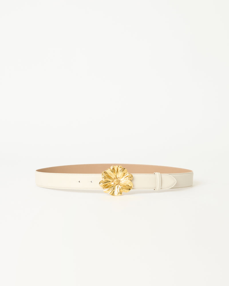 FLORIAN LEATHER BELT Gesso Gold - BELT