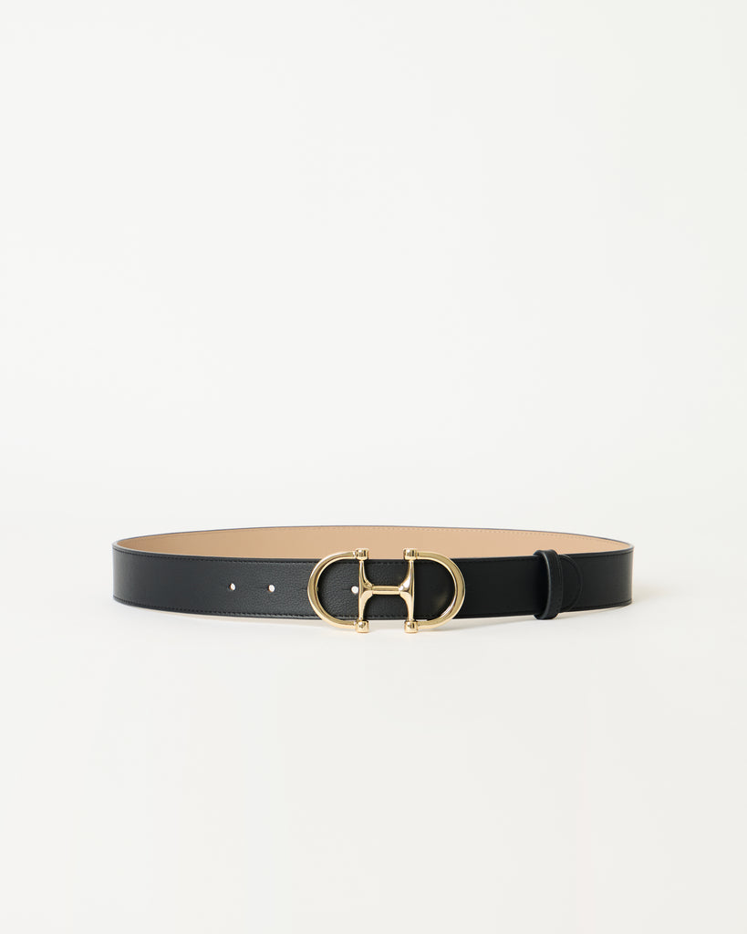 LOU LEATHER BELT Black Gold - BELT