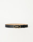 LOU LEATHER BELT Black Gold - BELT