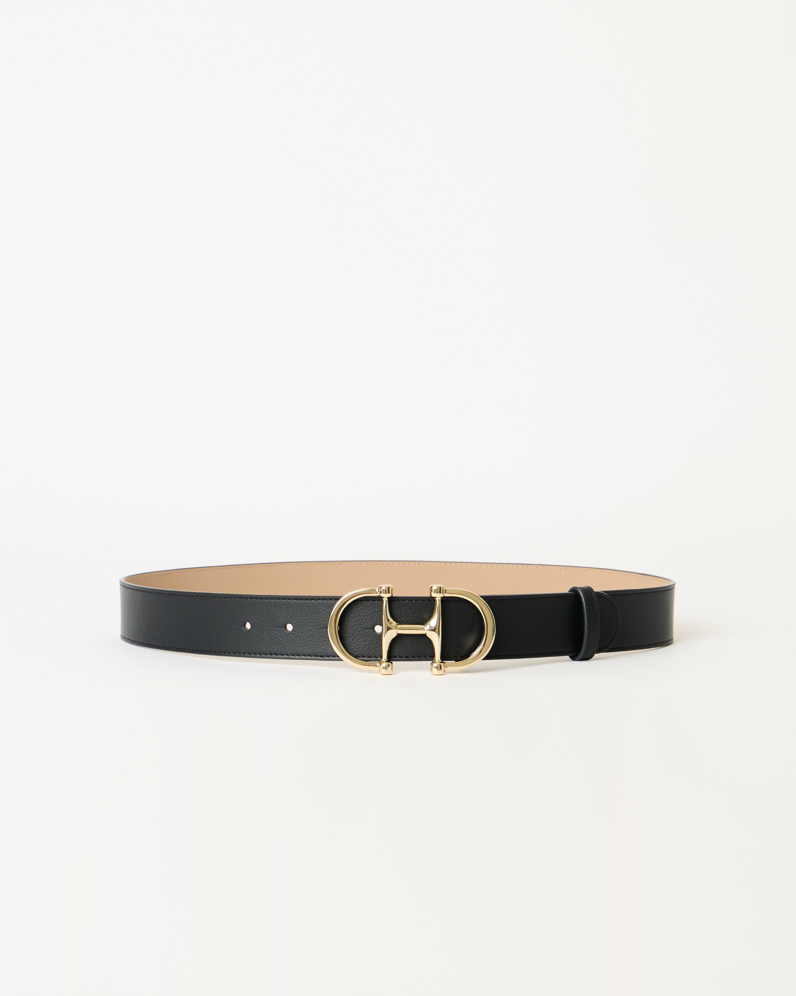 LOU LEATHER BELT Black Gold - BELT