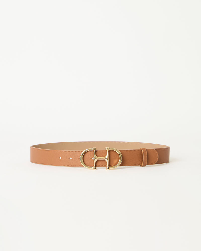 LOU LEATHER BELT Cuoio Gold - BELT
