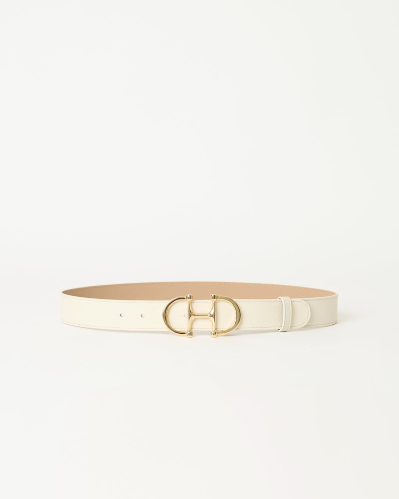 LOU LEATHER BELT Gesso Gold - BELT