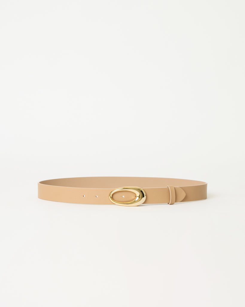 DAPHNE LEATHER BELT Biscuit Gold - BELT