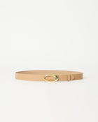 DAPHNE LEATHER BELT Biscuit Gold - BELT
