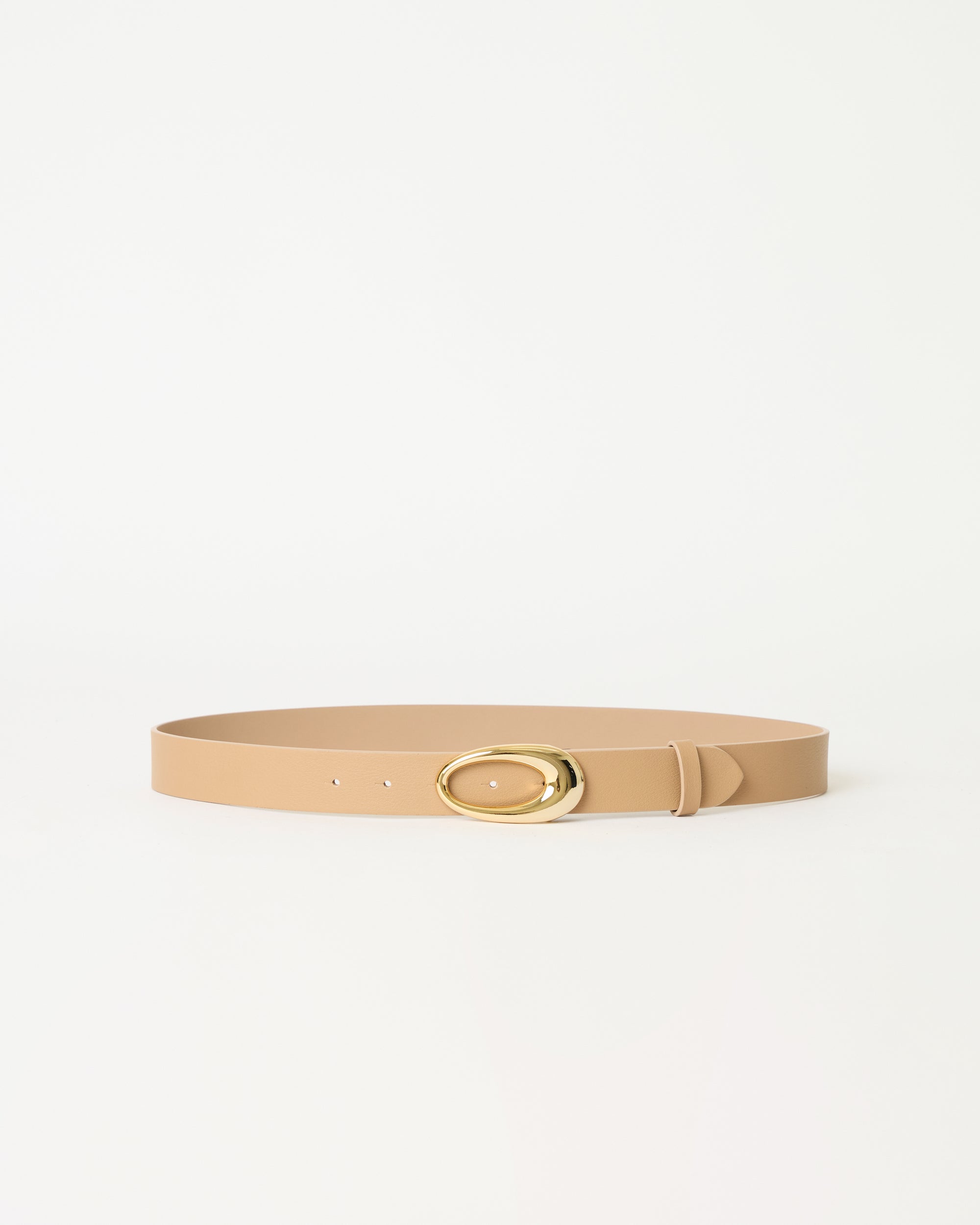 DAPHNE LEATHER BELT Biscuit Gold - BELT