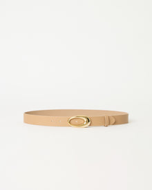 DAPHNE LEATHER BELT Biscuit Gold - BELT