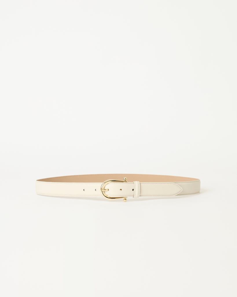 CAMILLE LEATHER BELT Gesso Gold - BELT