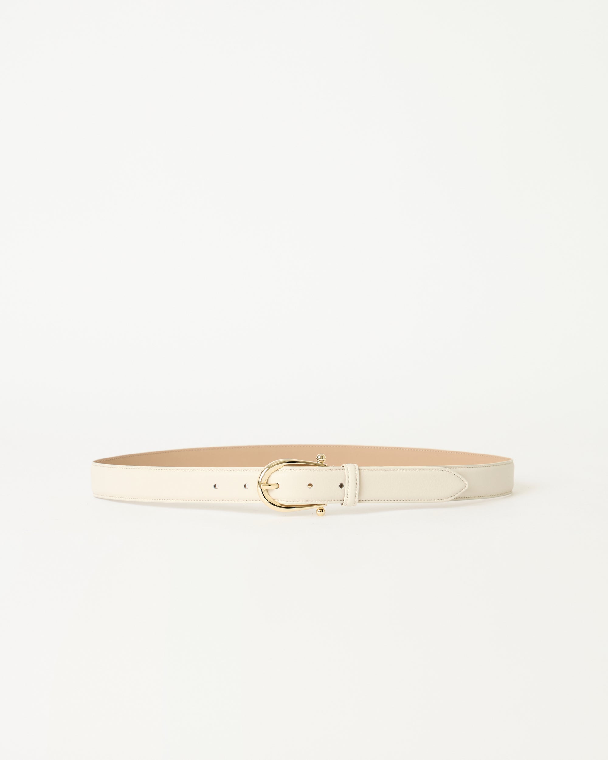 CAMILLE LEATHER BELT Gesso Gold - BELT