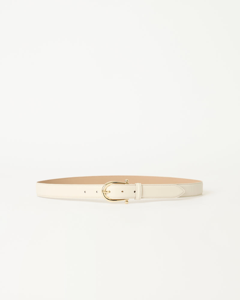 CAMILLE LEATHER BELT Gesso Gold - BELT