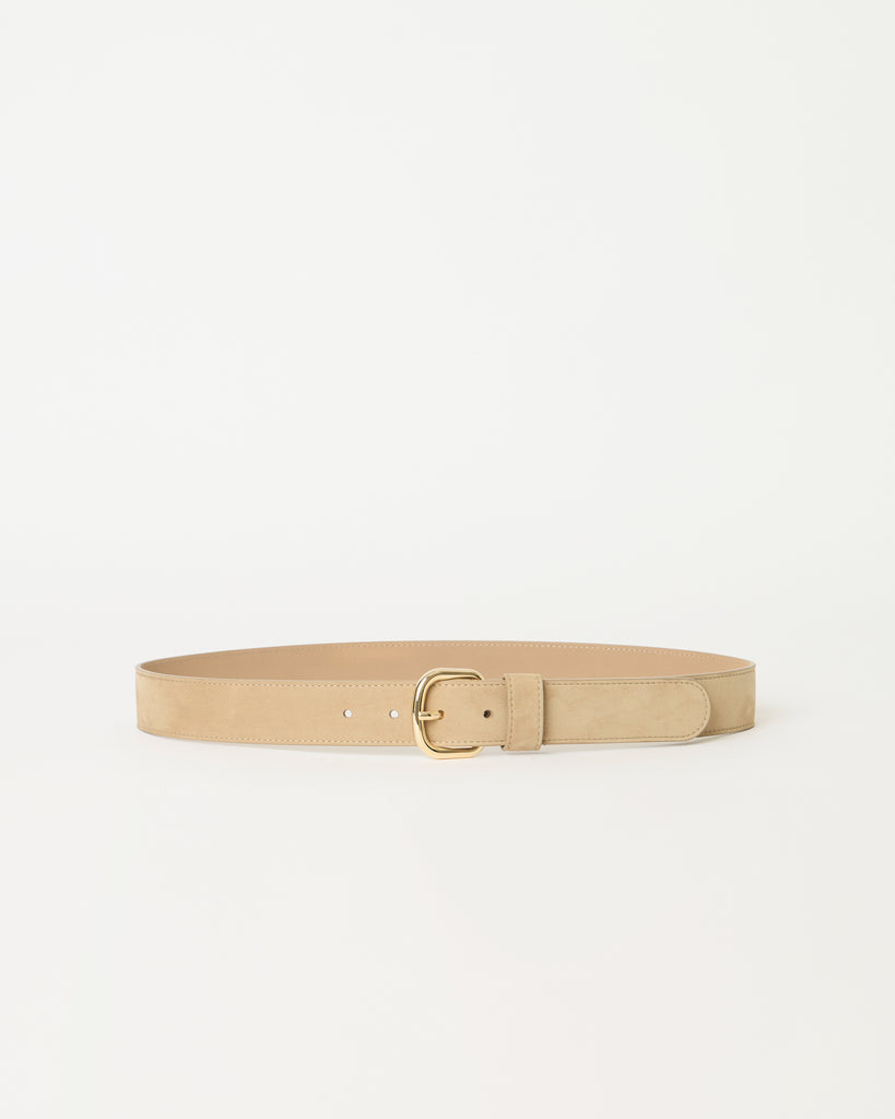 GEORGE NUBUCK BELT Macchiato Gold - BELT