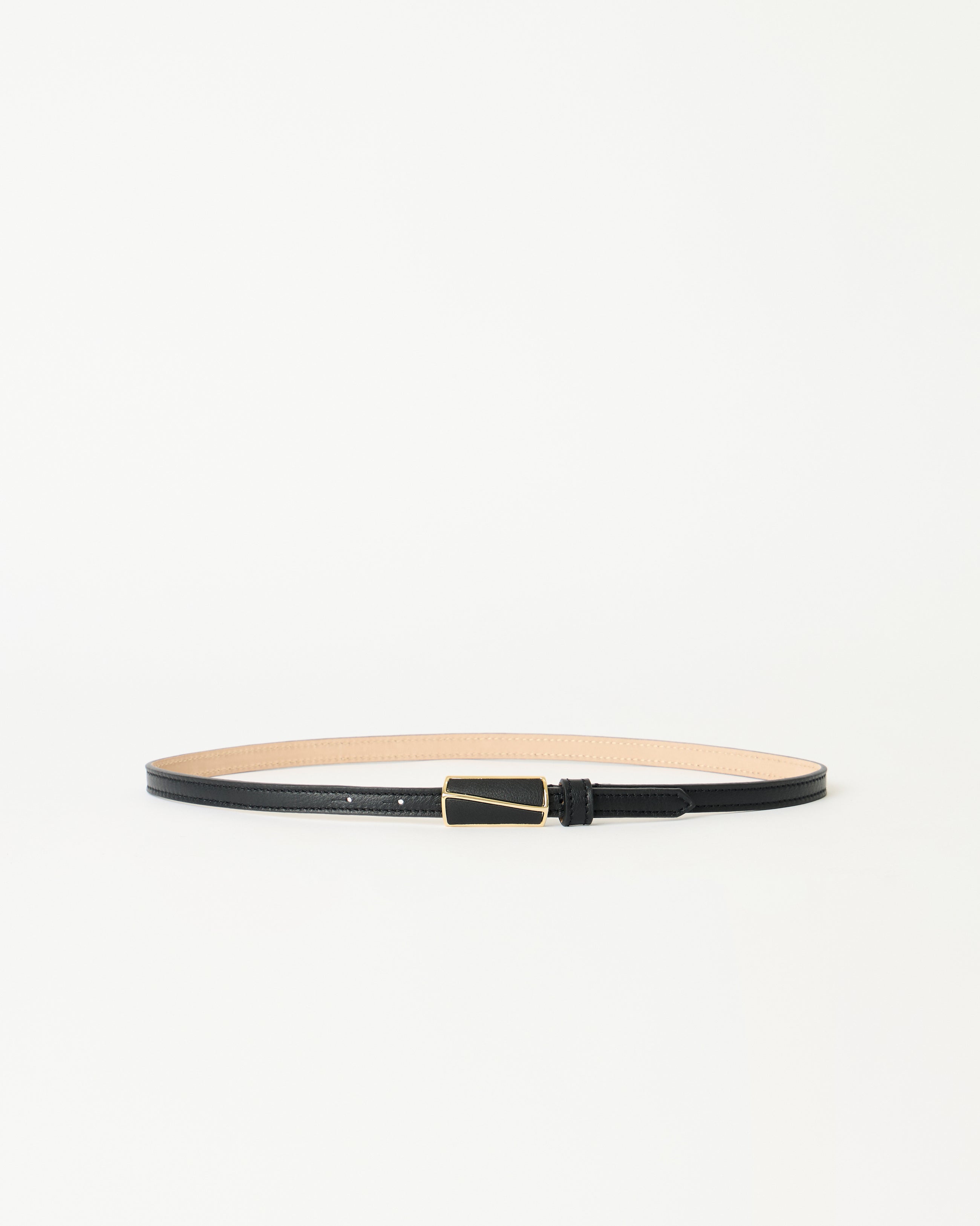 ELODIE LEATHER BELT Black Gold - BELT