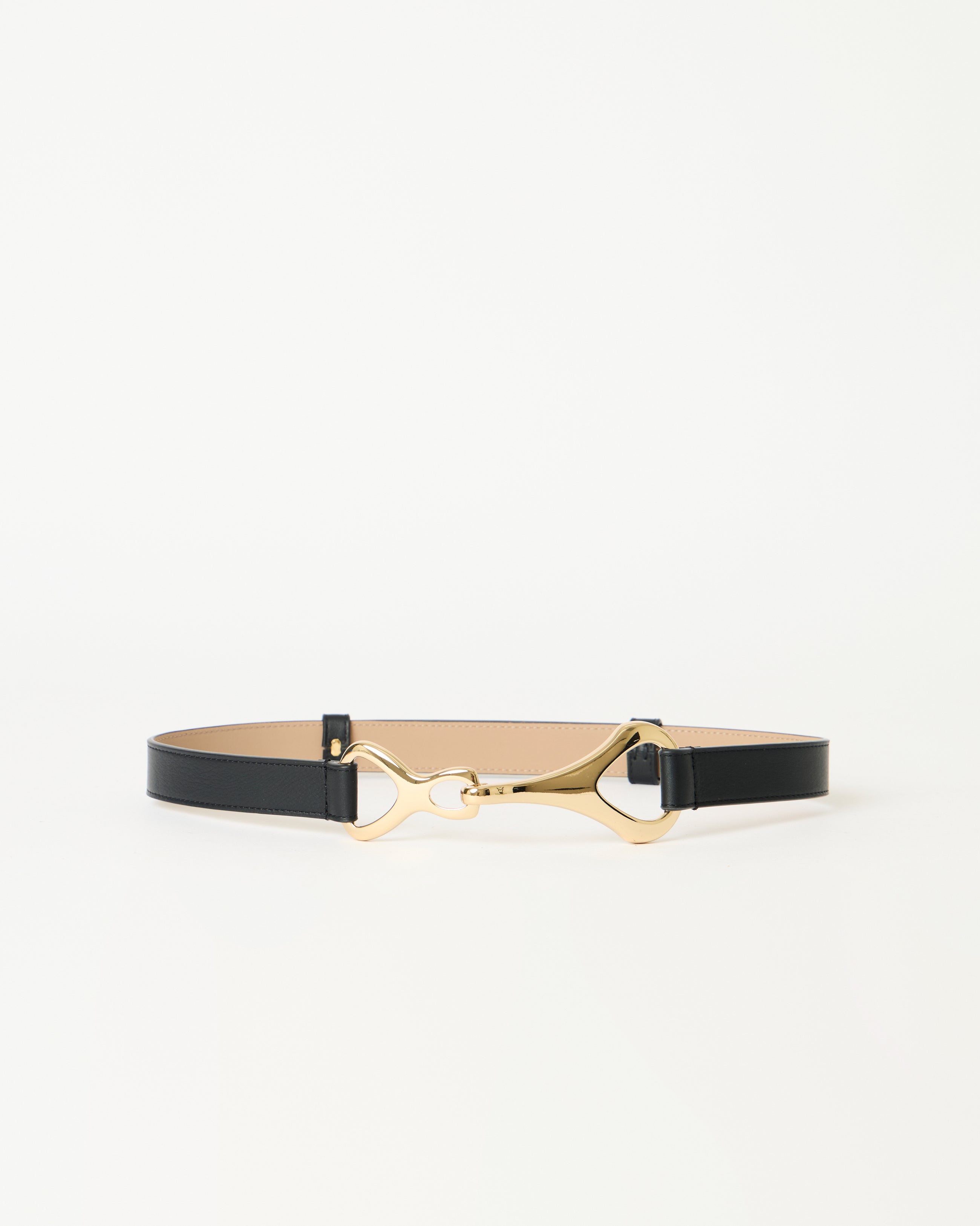 GIDEON LEATHER BELT Black Gold - BELT
