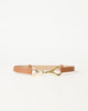GIDEON LEATHER BELT Cuoio Gold - BELT