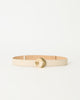 CHELLE LEATHER BELT Bone Gold - BELT