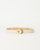 CHELLE LEATHER BELT Bone Gold - BELT