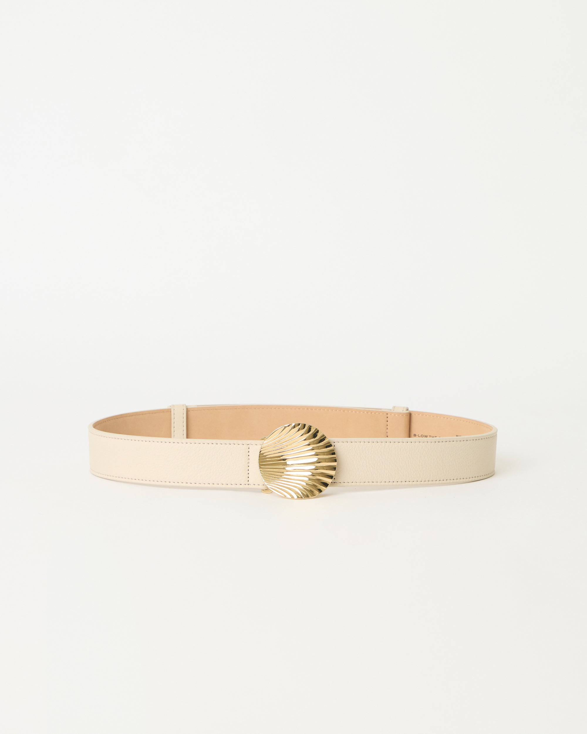 CHELLE LEATHER BELT Bone Gold - BELT