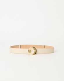 CHELLE LEATHER BELT Bone Gold - BELT