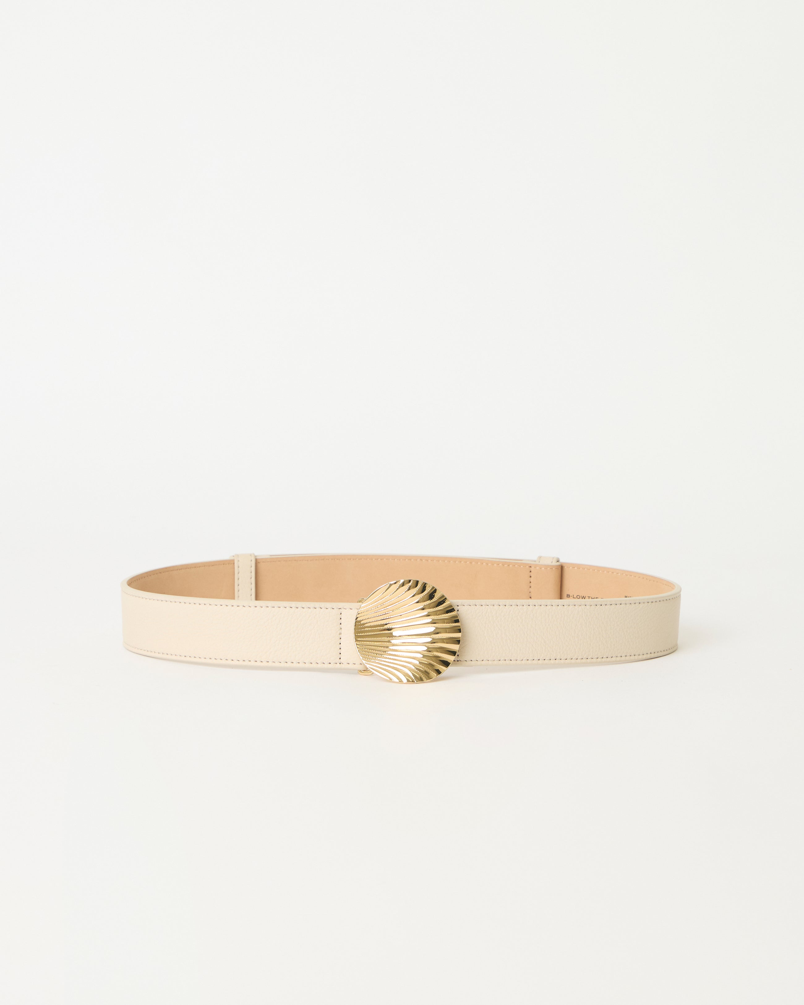 CHELLE LEATHER BELT Bone Gold - BELT